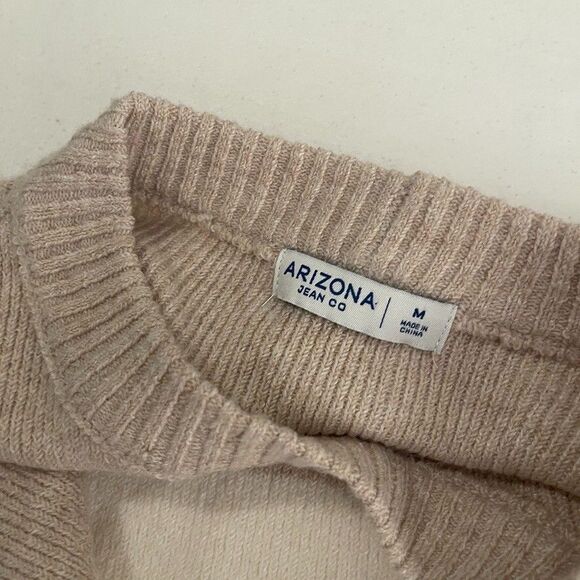 Arizona Jeans Co Sweater Women's Medium Striped Knit Pullover Colorful NWT - Picture 7 of 10